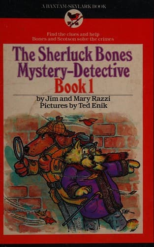 Cover of The Sherluck Bones mystery-detective book 1