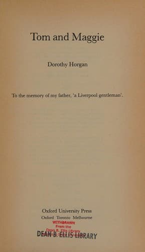 Cover of Tom and Maggie