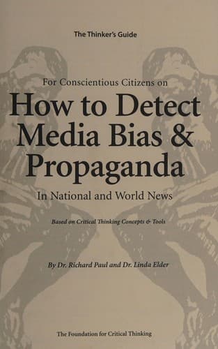 Cover of The miniature guide for conscientious citizens on how to detect media bias and propaganda in national and world news