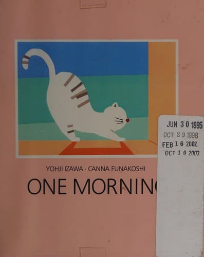 Cover of One morning