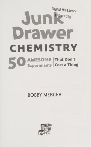 Cover of Junk Drawer Chemistry