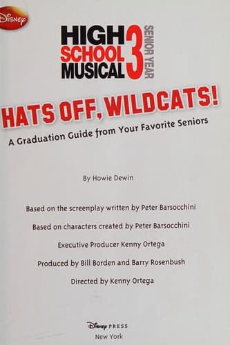 Cover of Disney High School Musical 3 Hats off, Wildcats!