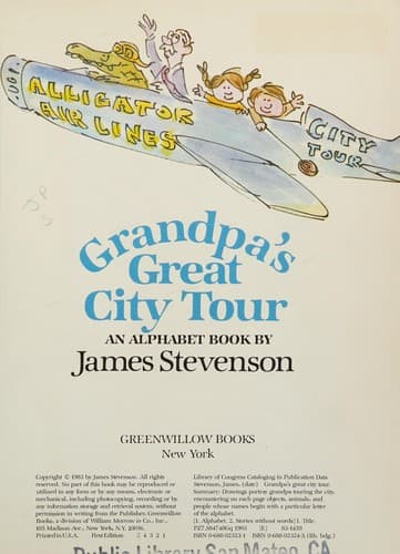 Cover of Grandpa's great city tour