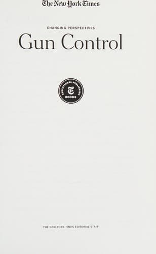 Cover of Gun control