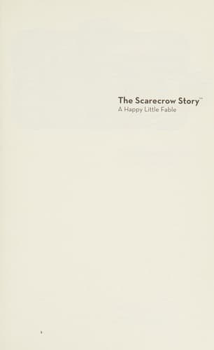 Cover of The scarecrow story