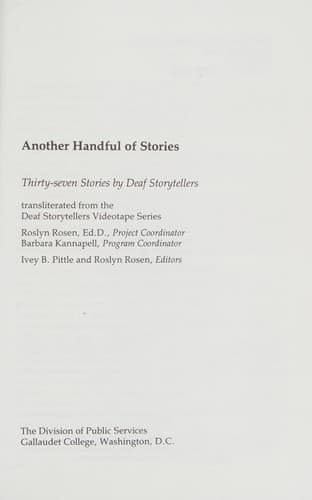 Cover of Another handful of stories