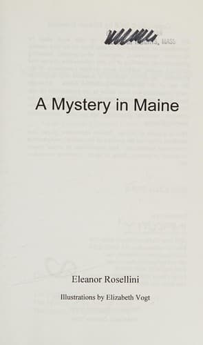 Cover of A mystery in Maine