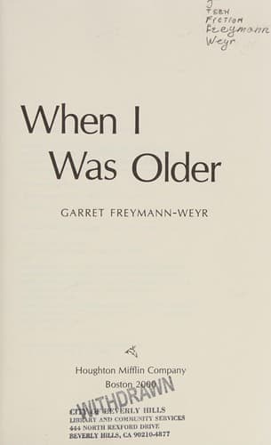 Cover of When I was older