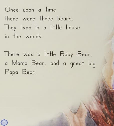 Cover of The story of the three bears