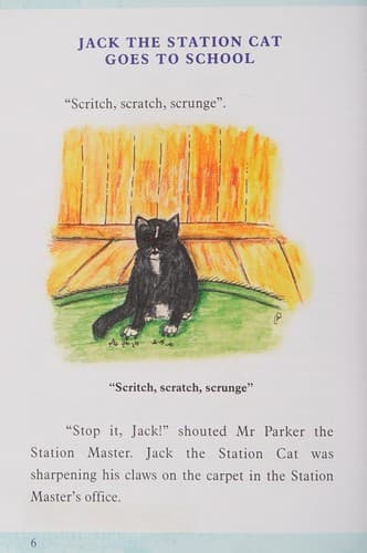 Cover of Jack the Station Cat goes to school