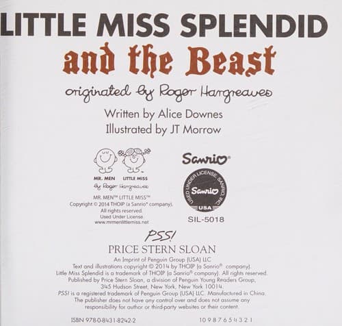 Cover of Little Miss Splendid and the Beast