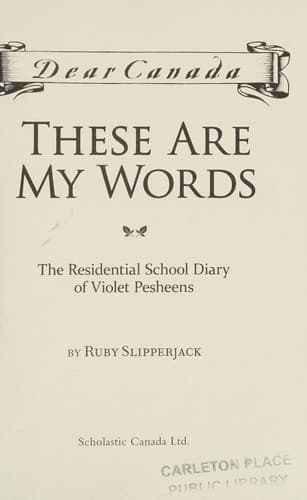 Cover of These are my words