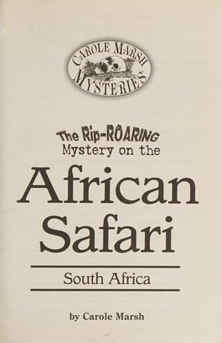 Cover of The Rip-roaring Mystery on the African Safari