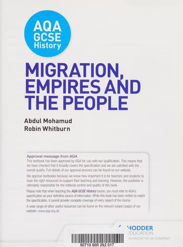 Cover of Migration, Empires and the People