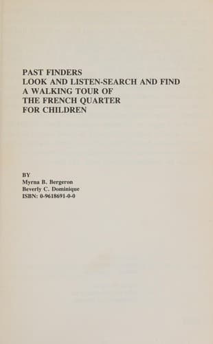 Cover of Past finders look and listen-search and find