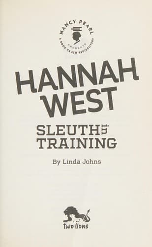 Cover of Hannah West : Sleuth in Training