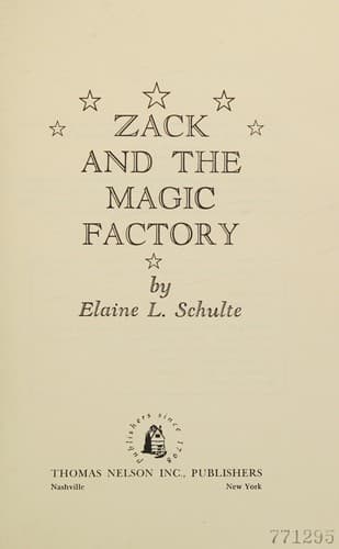 Cover of Zack and the Magic Factory