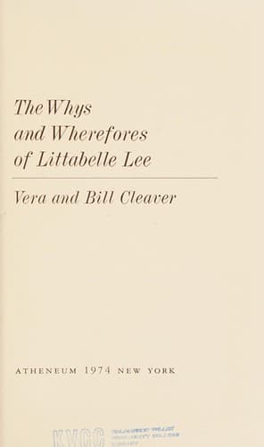 Cover of The whysand wherefores of Littabelle Lee