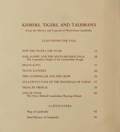 Cover of Khmers, tigers, and talismans