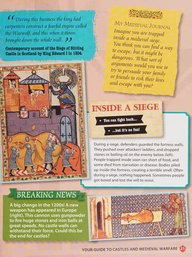 Cover of Your guide to castles and medieval warfare