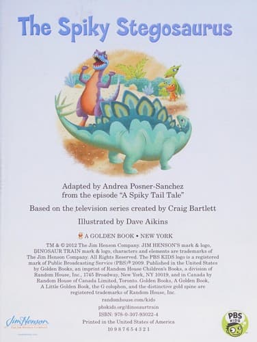 Cover of The spiky Stegosaurus