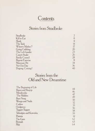 Cover of Stradbroke dreamtime