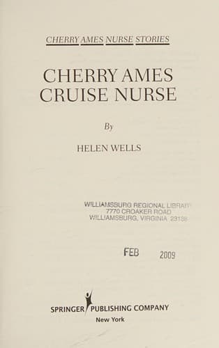 Cover of Cherry Ames, cruise nurse