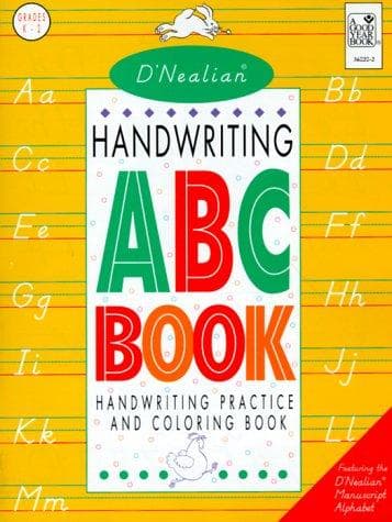 Cover of D'Nealian handwriting ABC book