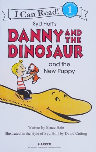 Cover of Danny and the dinosaur and the new puppy
