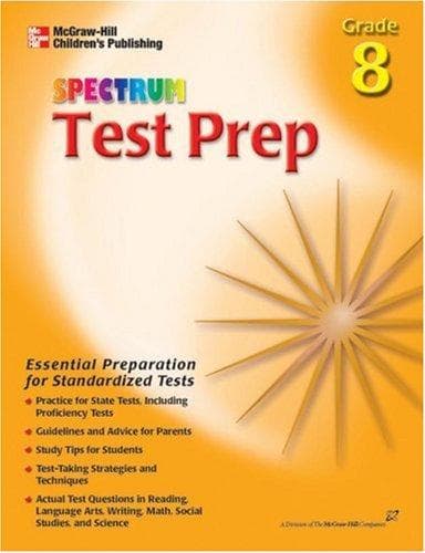 Cover of Spectrum Test Prep, Grade 8