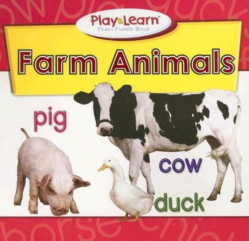 Cover of Farm Animals Play & Learn Foam Puzzle Book (Play & Learn Foam Puzzle Books)