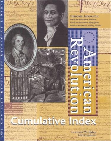 Cover of American Revolution reference library cumulative index