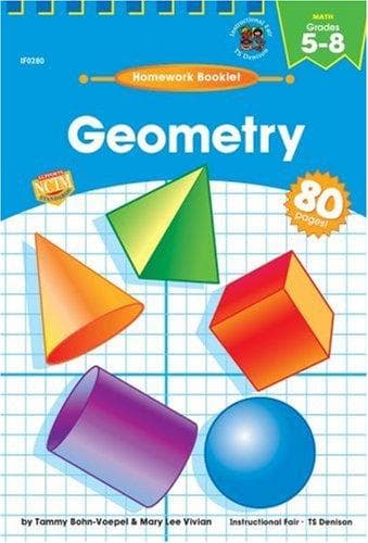 Cover of Geometry Homework Booklet, Grades 5 - 8 (Homework Booklets)