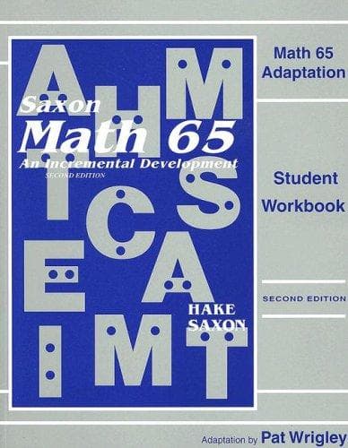 Cover of Math 65 (Saxon Math 6/5)
