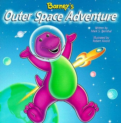 Cover of Barney's outer space adventure