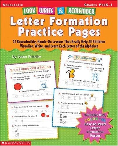 Cover of Look, Write & Remember Letter Formation Practice Pages