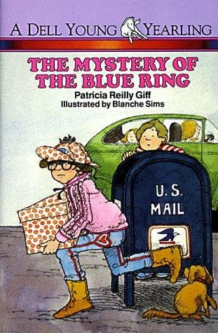 Cover of The Mystery of the Blue Ring (Polka Dot Private Eye)