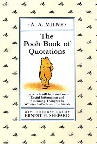 Cover of The Pooh book of quotations