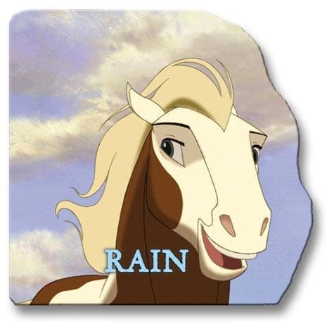 Cover of Rain: A Giant Shaped Board Book (Spirit: Stallion of the Cimarron)