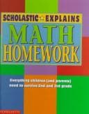Cover of Scholastic explains math homework