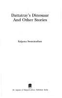 Cover of Dattatray's dinosaur and other stories