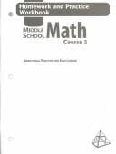 Cover of Holt Middle School Math: Homework and Practice