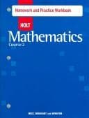 Cover of Holt Mathematics: Course 2