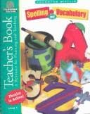 Cover of Spelling and Vocabulary: California Teachers Edition Level 1