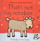 Cover of That's Not My Reindeer