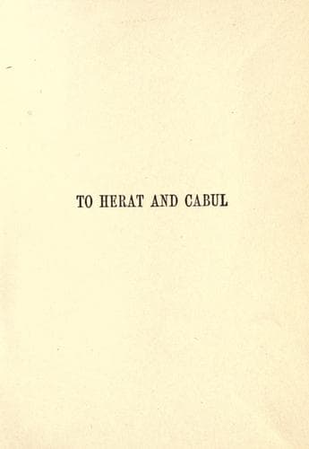 Cover of To Herat and Cabul