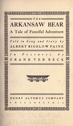 Cover of The Arkansaw bear