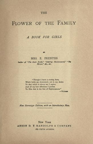 Cover of The flower of the family