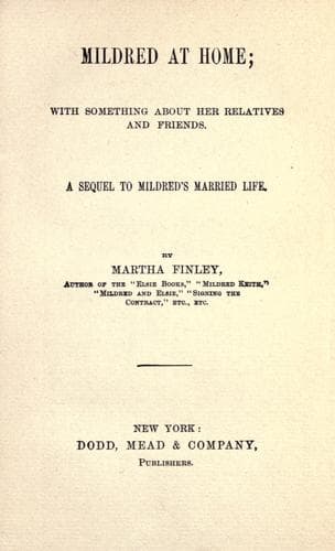 Cover of Mildred At Home