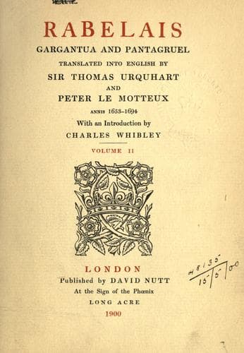 Cover of Gargantua et Pantagruel